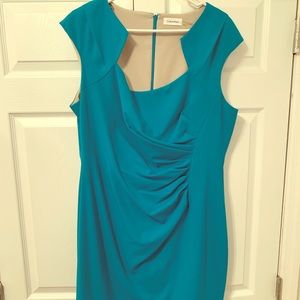 Calvin Klein Bright Blue Sheath Dress